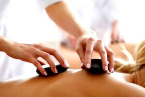 Hot stone massage therapy